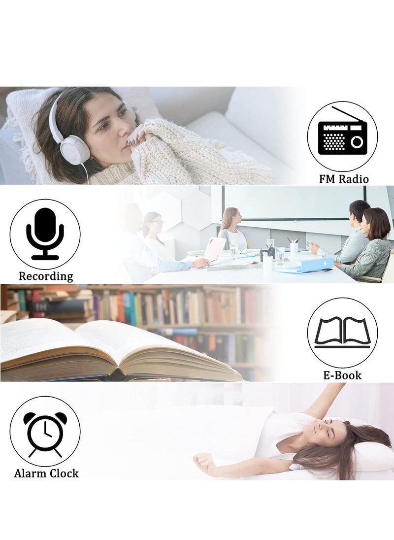 Generic - MP3 Player with Bluetooth Portable MP4 Player MP3 Music Player 1.77 Inch LCD Screen Video Player Photo Viewer Support TF Cards Support Music FM Radio Video - Image 1