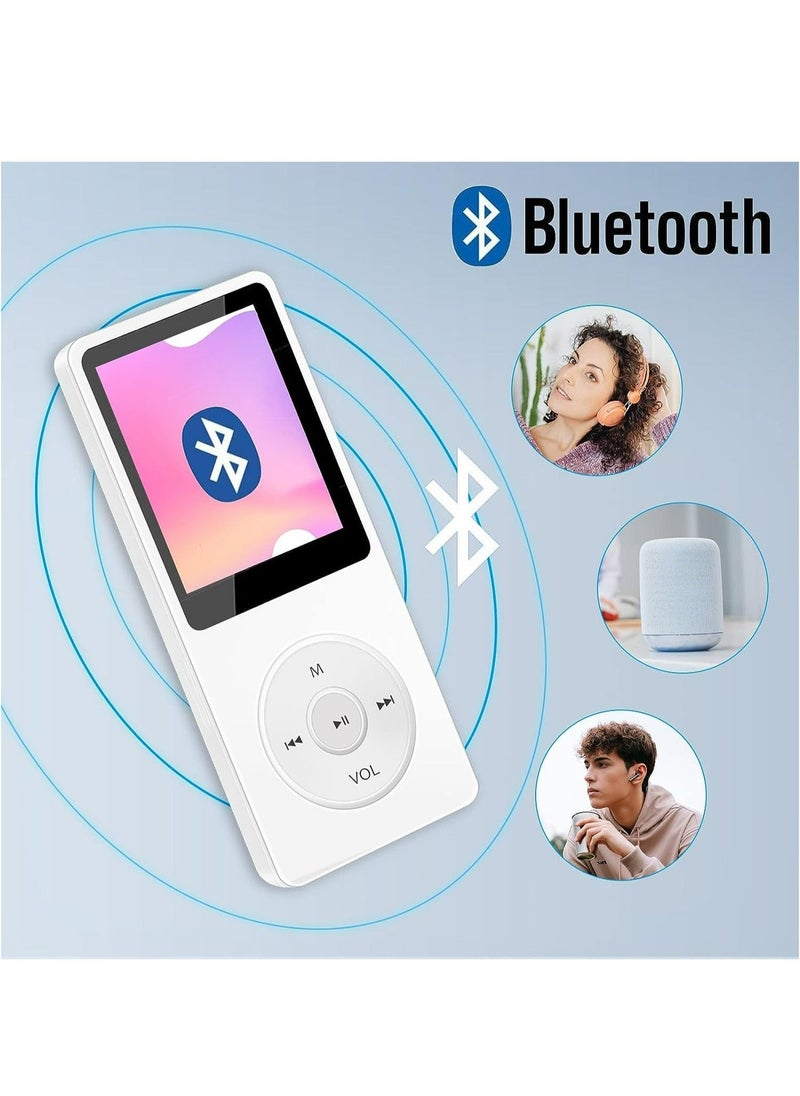 Generic - MP3 Player with Bluetooth Portable MP4 Player MP3 Music Player 1.77 Inch LCD Screen Video Player Photo Viewer Support TF Cards Support Music FM Radio Video - Image 1