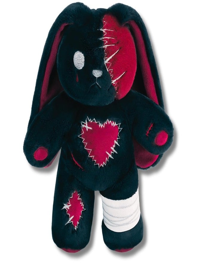 PHITECUS Scary Goth Bunny Plush-Creepy Emo Rabbit Stuffed Animal-Horror Plushie Animal - Image 1
