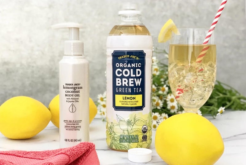 Trader Joe's Lemongrass Coconut Body Oil with Almond and Jojoba Oils 4.8 FL OZ (143 ml) - 2 PACK - Image 2