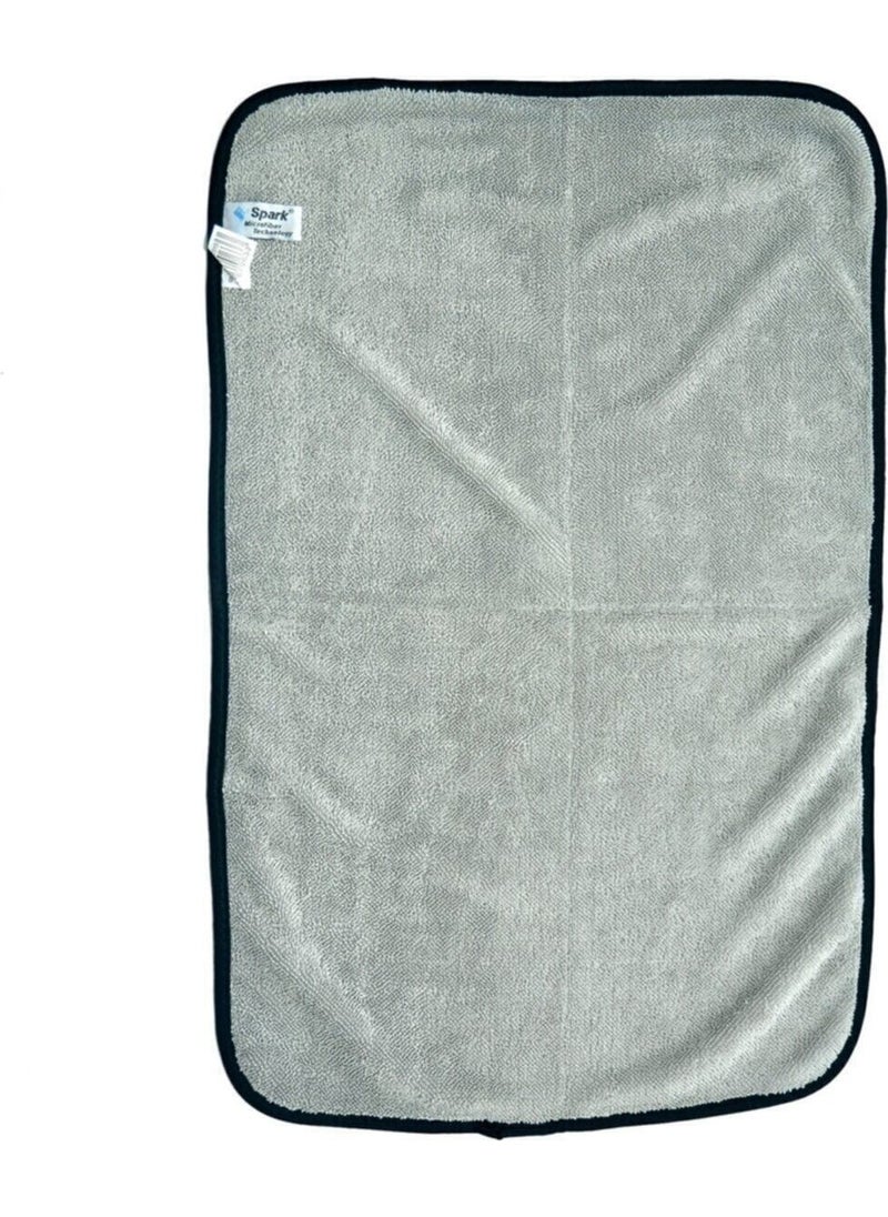 Spark Microfiber Uber Double Face Towel Cloth Ultra Car Drying Cleaning and Glass Cloth 40X60 cm  - Image 2