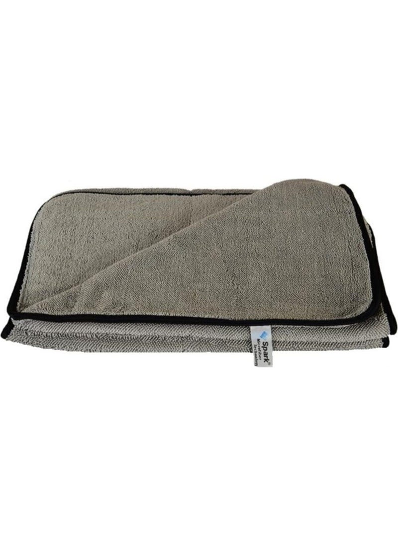 Spark Microfiber Uber Double Face Towel Cloth Ultra Car Drying Cleaning and Glass Cloth 40X60 cm  - Image 4