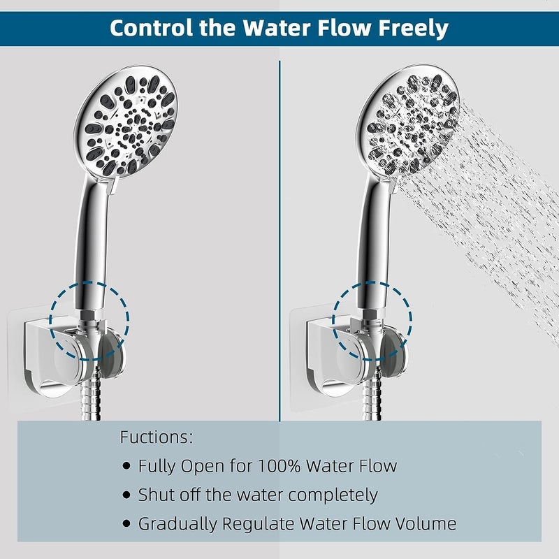 Water Flow Control Angle Valve - G1/2 Simple Brass Shut-off With Handle for Handheld Shower - Volume Pressure Adjust for Shower Head - Image 3