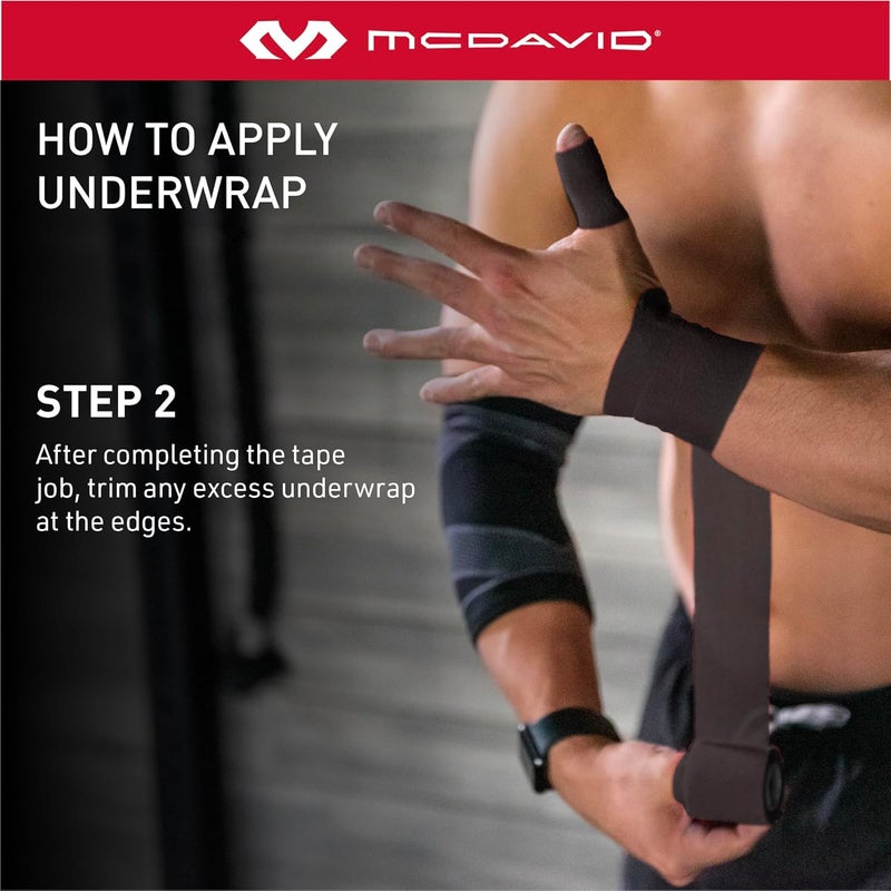 McDavid 63308R Two Pack of 30-Yard Black Prewrap Rolls for Injury Prevention - Image 5
