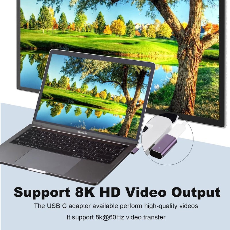 Tobo 240W USB C 90 Degree Adapter Left and Right Angle Type C Male to Female 40Gbps Connector for Thunderbolt, Switch, MacBook, Laptop, Tablet, Phone (TD-1080TC) - Image 3