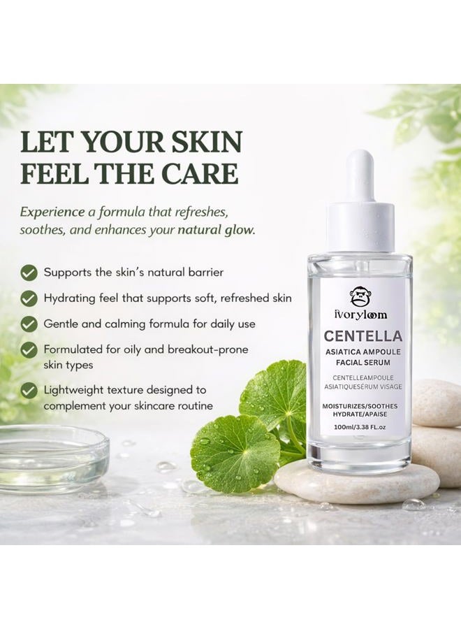 ivory loom Ivoryloom Centella Asiatica Ampoule Serum - 100 Ml / 3.38 Fl Oz | Gentle On Sensitive Skin | Light, Non-Sticky Hydration | Soothing Care In Every Drop - Image 4