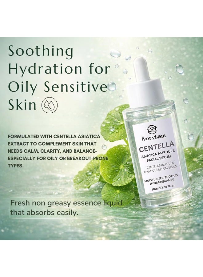 ivory loom Ivoryloom Centella Asiatica Ampoule Serum - 100 Ml / 3.38 Fl Oz | Gentle On Sensitive Skin | Light, Non-Sticky Hydration | Soothing Care In Every Drop - Image 3
