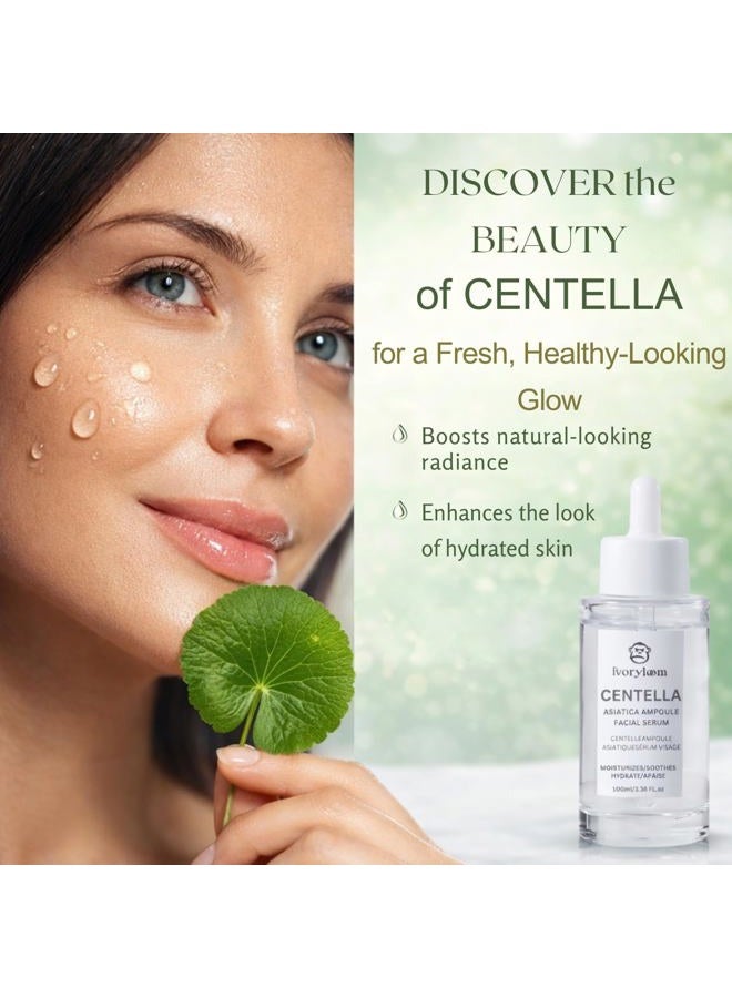 ivory loom Ivoryloom Centella Asiatica Ampoule Serum - 100 Ml / 3.38 Fl Oz | Gentle On Sensitive Skin | Light, Non-Sticky Hydration | Soothing Care In Every Drop - Image 5