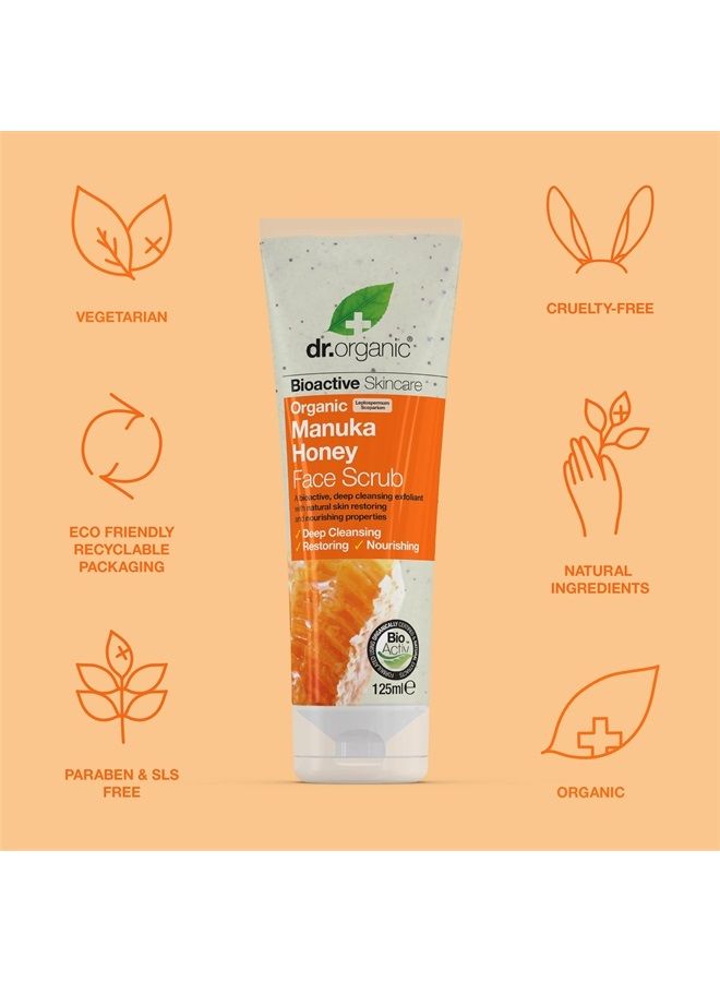 dr.organic Organic Doctor Manuka Honey Face Scrub, 4.2 Fluid Ounce - Image 1