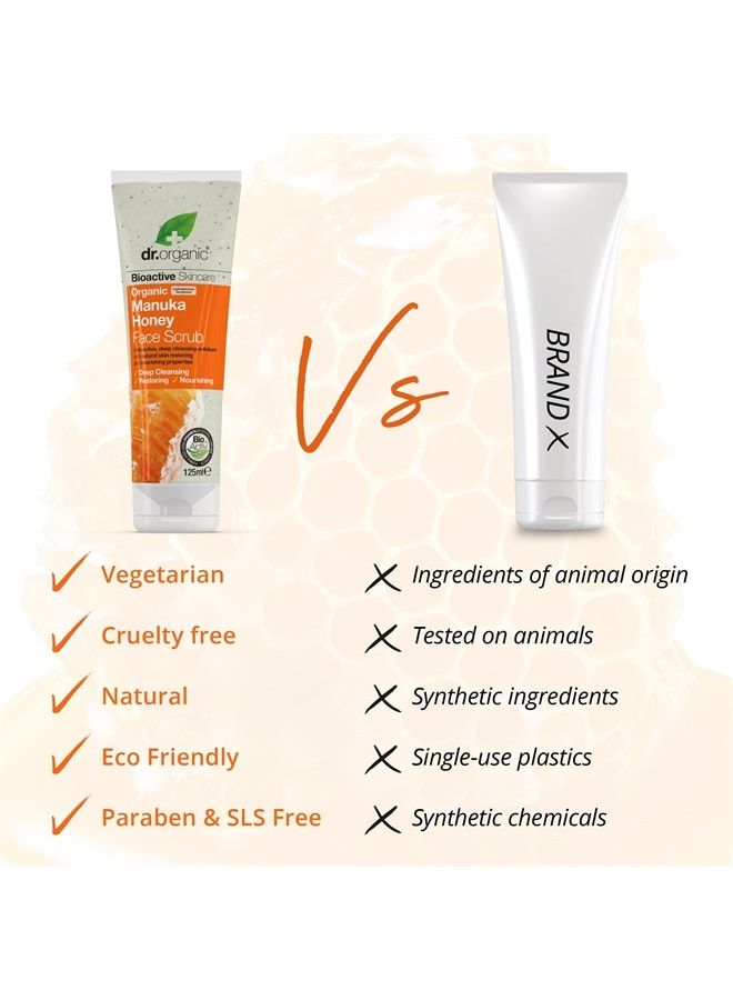 dr.organic Organic Doctor Manuka Honey Face Scrub, 4.2 Fluid Ounce - Image 2