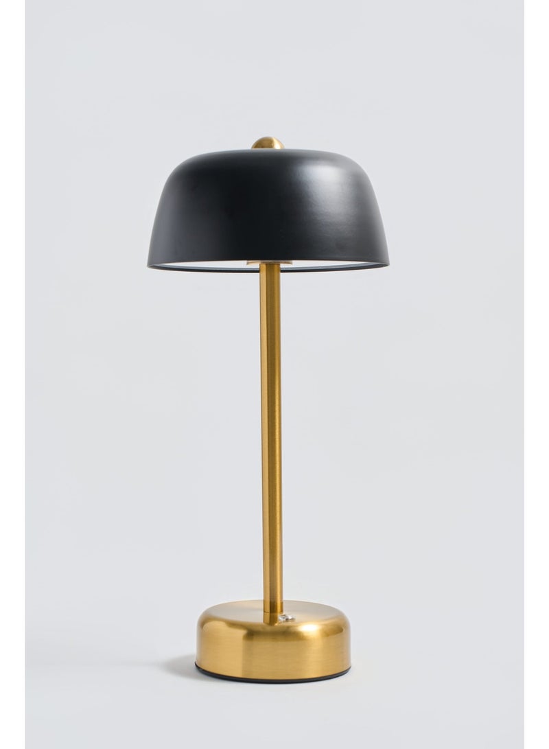 Black Touch Control Mushroom Table Lamp, Metal Night Light, Minimalist Modern Jellyfish Ambient Lamp, Dimmable Bedside Light for Bedroom Living Room Home Decor - Image 4
