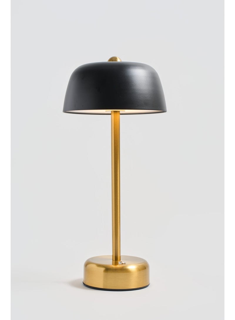Black Touch Control Mushroom Table Lamp, Metal Night Light, Minimalist Modern Jellyfish Ambient Lamp, Dimmable Bedside Light for Bedroom Living Room Home Decor - Image 5
