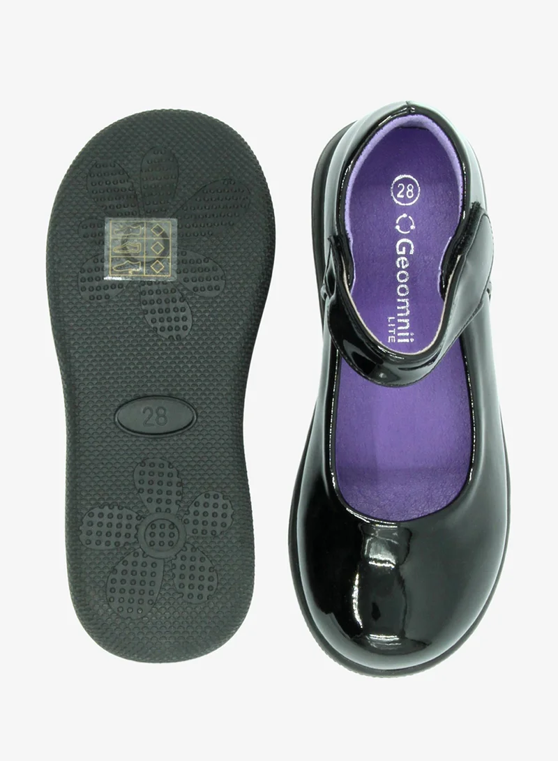 Geoomnii Black Girls School Shoes – Comfortable Black Formal Uniform Footwear for Daily Wear | Non-Slip Sole, Durable Stitching, Cushioned Insole | Back to School Essentials for Women | Best Price UAE