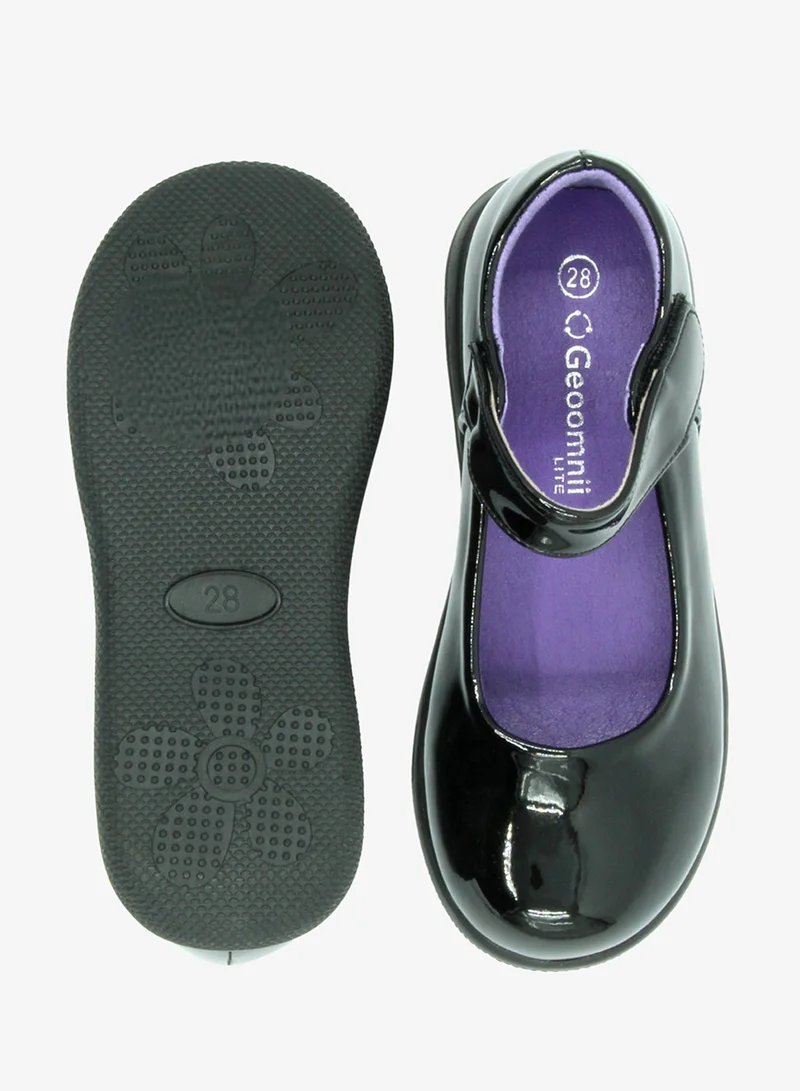 Geoomnii Black Girls School Shoes – Comfortable Black Formal Uniform Footwear for Daily Wear | Non-Slip Sole, Durable Stitching, Cushioned Insole | Back to School Essentials for Women | Best Price UAE