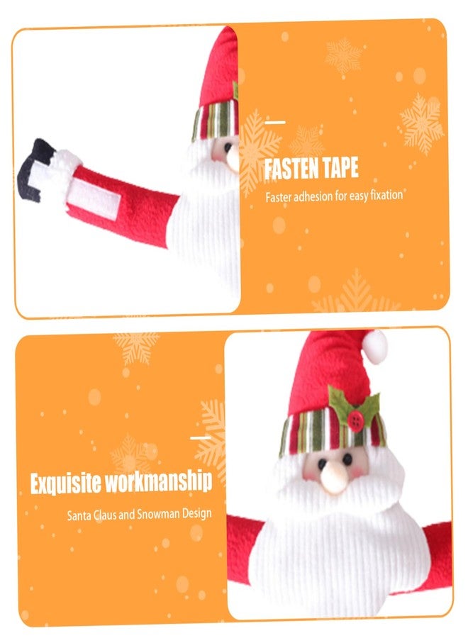 Jorzer Christmas Curtain Tiebacks Santa Snowman Curtain Holder Decorative Curtain Buckle Holdback Fastener Clamp Window Decor Holiday Christmas Ornaments Gift 2Pcs - Image 5