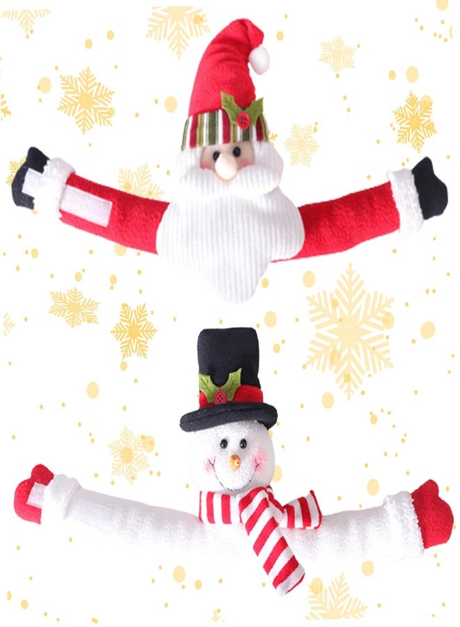 Jorzer Christmas Curtain Tiebacks Santa Snowman Curtain Holder Decorative Curtain Buckle Holdback Fastener Clamp Window Decor Holiday Christmas Ornaments Gift 2Pcs - Image 4