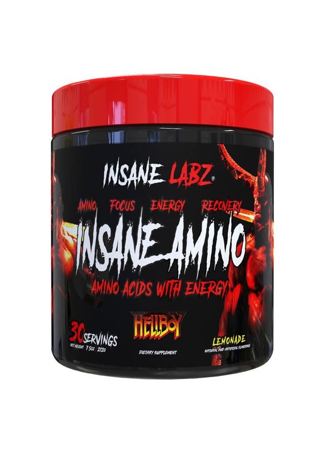 Insane labz Hellboy Bundle, Psychotic Hellboy Pre Workout and Insane Amino BCAA, Increase Muscle Mass, Strength, Focus and Recovery Time, Lemonade - Image 5