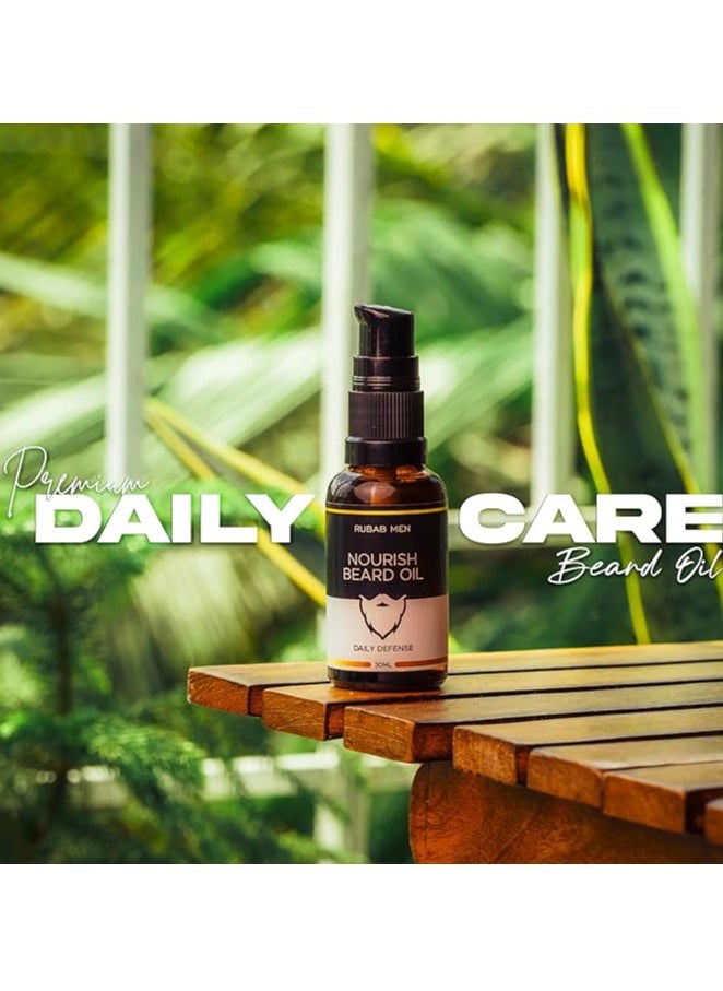 RUBAB MEN - Advance Beard Oil for Uneven, Patchy & Fast Beard Growth - Image 1
