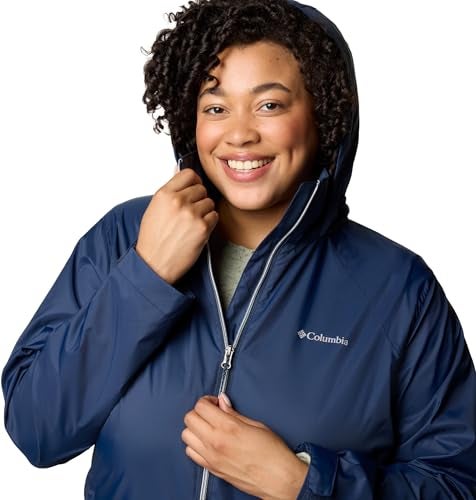 Columbia Womens Switchback IV Rain Jacket, Collegiate Navy, Large - Image 5
