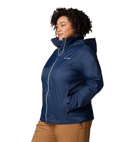 Columbia Womens Switchback IV Rain Jacket, Collegiate Navy, Large - Image 4