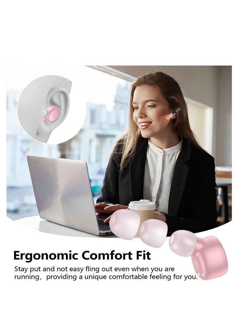 Wireless Earbuds Bluetooth 5.3 in Ear Buds Light-Weight Headphones,Deep Bass Sound,Built-in Mics Headset,Clear Calls Earphones for Sports Workout-D  - Image 2