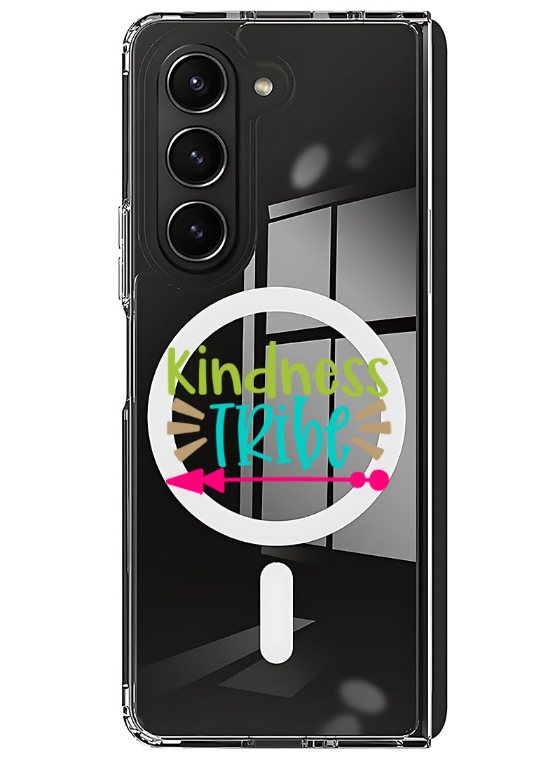 Theodor Magnetic Case for Samsung Galaxy Z Fold 6 Compatible with MagSafe Wireless Charging, Shockproof Phone Bumper Cover Kindness Tribe  - Image 1