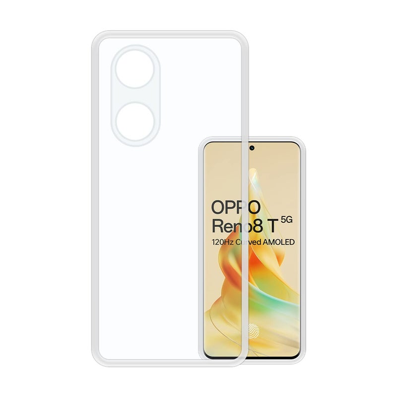 VIDO Silicone Transparent Back Case Cover for Oppo Reno 8T 5G / Oppo Reno8 T 5G (Soft & Flexible & Camera Protection Back Case) - Image 5