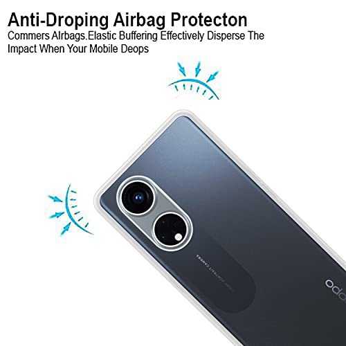 VIDO Silicone Transparent Back Case Cover for Oppo Reno 8T 5G / Oppo Reno8 T 5G (Soft & Flexible & Camera Protection Back Case) - Image 2