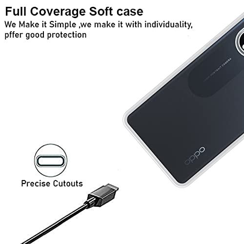 VIDO Silicone Transparent Back Case Cover for Oppo Reno 8T 5G / Oppo Reno8 T 5G (Soft & Flexible & Camera Protection Back Case) - Image 3