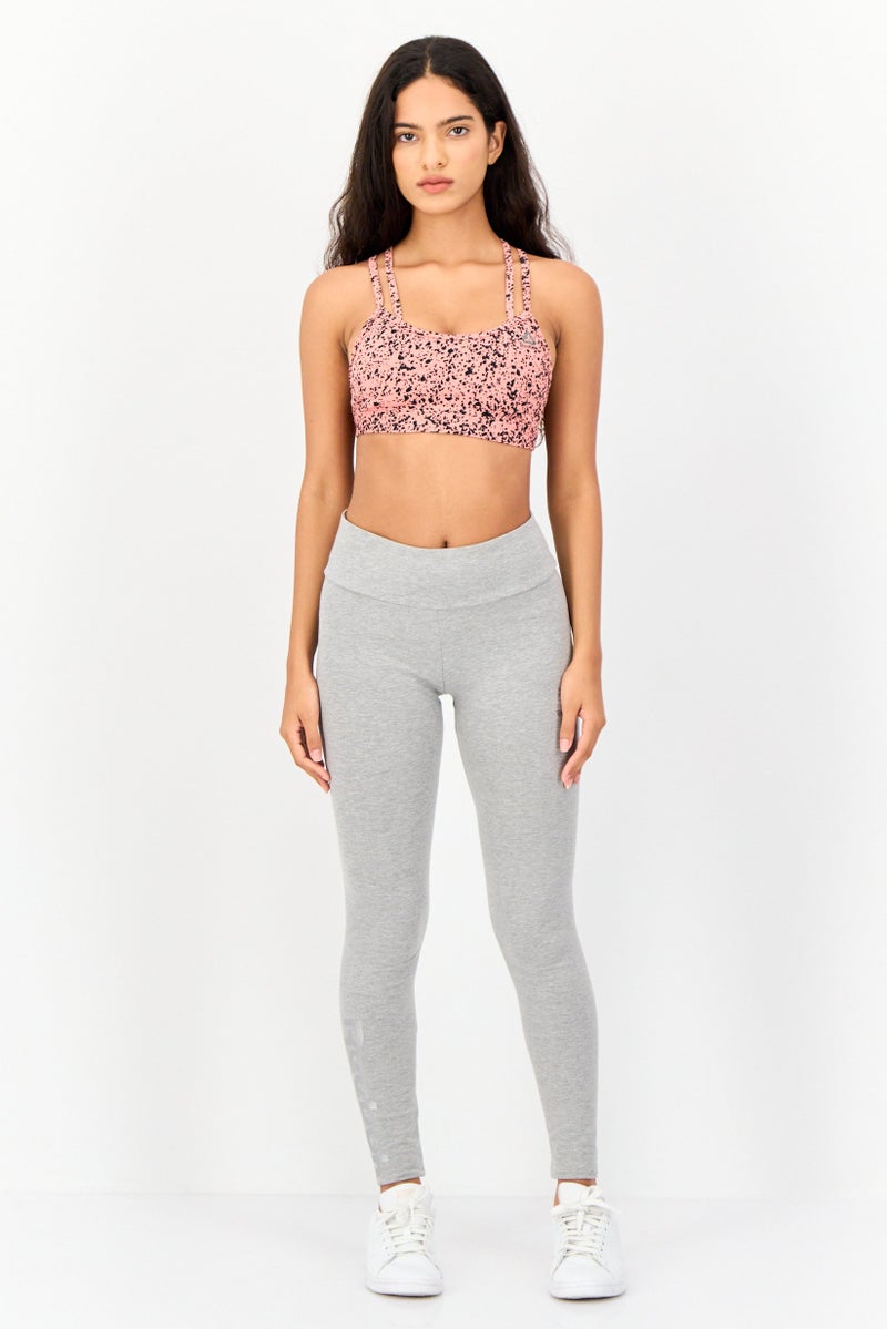 Reebok سوتيان رياضي للنساء بدون حشوة بشعار العلامة التجارية، متعدد الألوان - Image 4