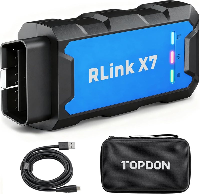 TOPDON J2534 Pass-Thru Diagnostic Interface, OEM ECU Programming Tool, Vehicle Reprogramming Adapter, CAN-FD DoIP Compatible, USB Wired Automotive Coding Device for Windows - Image 1
