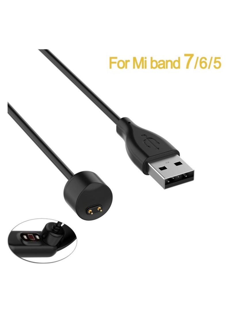 USB Charging Cable Dock Power Adapter Compatible with Xiaomi Mi Band 7/6/5 Smart Watch Mi Band 7/6/5 Charger for Miband Series Fast Charging Cord 100cm - Image 3