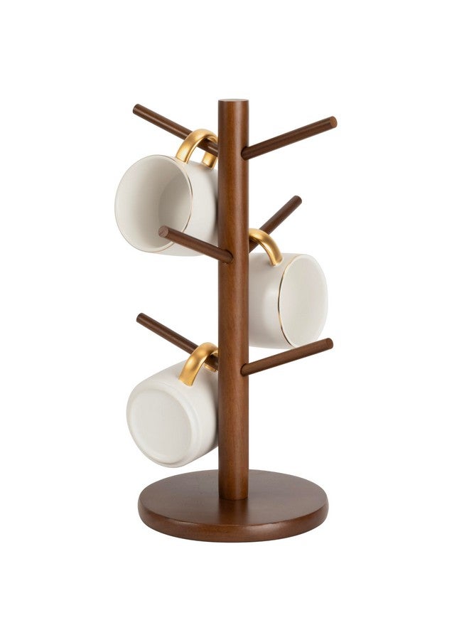 MYLIFEUNIT MyLifeUNIT Mug Holder Tree, Coffee Cup Holder with 6 Hooks (Brown) - Image 1