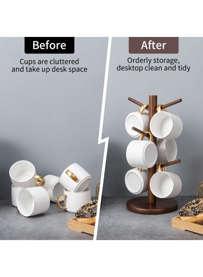 MYLIFEUNIT MyLifeUNIT Mug Holder Tree, Coffee Cup Holder with 6 Hooks (Brown) - Image 3