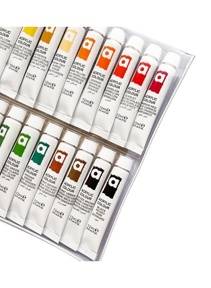 ART RANGERS 24 Tubes of Acrylic Color 12ml - Image 2