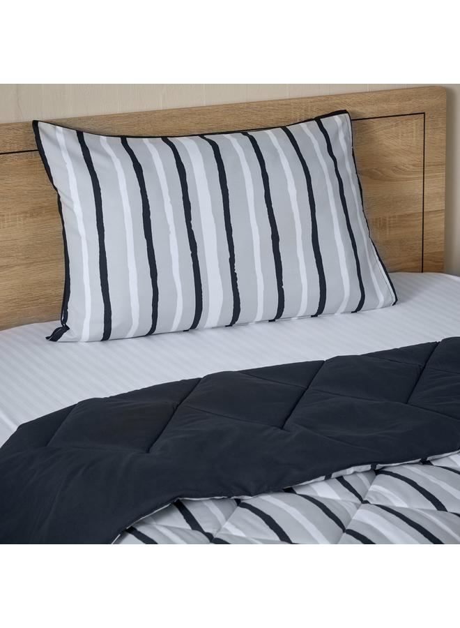 Home Box Madrid Akaa 2-Piece Twin Reversible Microfibre Comforter Set - 160x220 cm  - Image 1