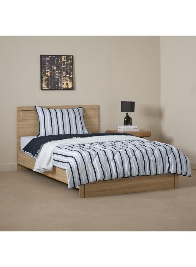 Home Box Madrid Akaa 2-Piece Twin Reversible Microfibre Comforter Set - 160x220 cm  - Image 2