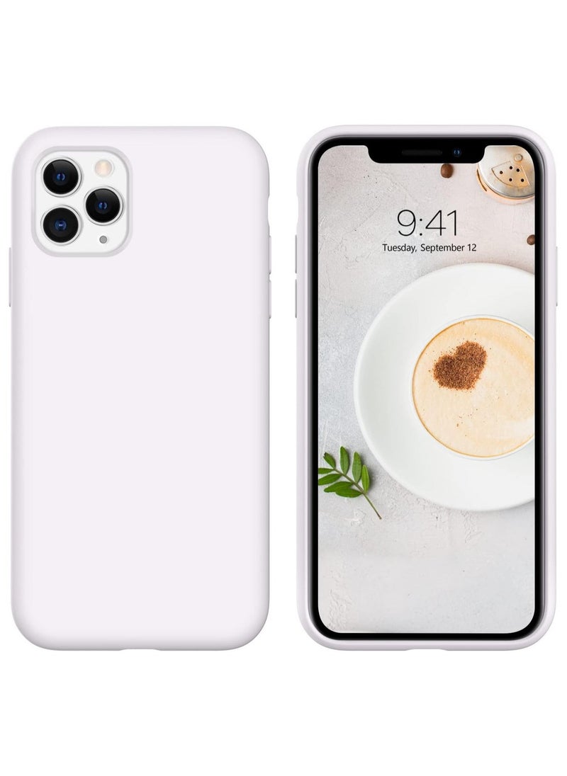 Generic iPhone 11 Pro Max Case, Liquid Silicone Soft Gel Rubber Slim Cover with Microfiber Cloth Lining Cushion Shockproof Full Protective Anti Scratch Case for iPhone 11 Pro Max 6.5, White  - Image 1
