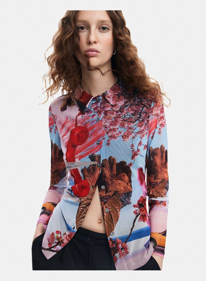 DESIGUAL Printed M. Christian Lacroix Shirt - Image 4