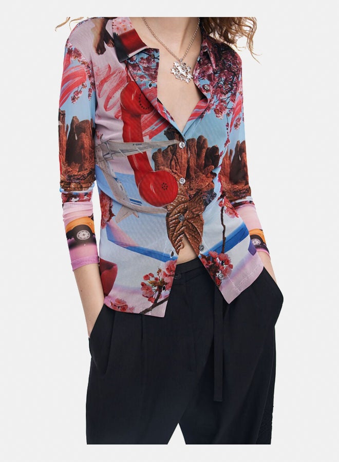 DESIGUAL Printed M. Christian Lacroix Shirt - Image 3