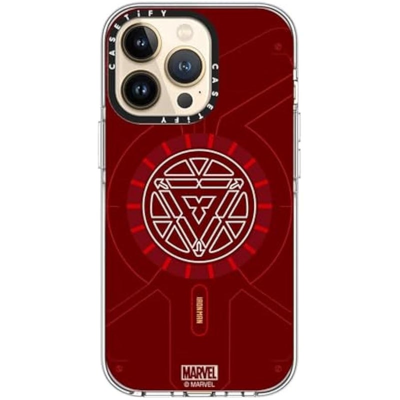 كاستيفي CASETiFY Clear iPhone 13 Pro Case 【Iron Man Co-Lab/Not Yellowing / 6.6ft Drop Protection/Compatible with Magsafe】 - Arc Reactor - Clear - Image 5