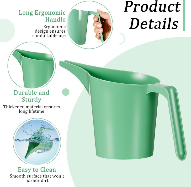 Relaxweex 2 Pcs Bird Seed Scoop, Pet Food Scoop Large Capacity Suitable Narrow Spout for Small Animal Food Tube Feeders Ease in Filling Bird Feeders, Green - Image 3