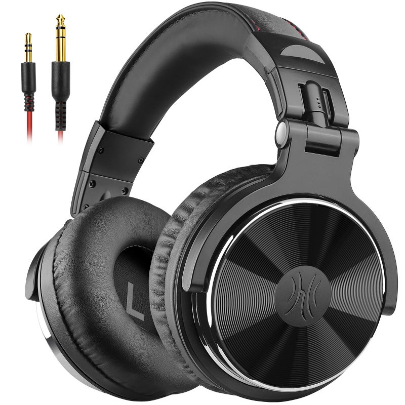 OneOdio Wired Over Ear Headphones Hi-Res Studio Monitor & Mixing DJ Stereo Headsets with 50mm Drivers and 1/4 to 3.5mm Jack for AMP Computer Recording Podcast Keyboard Guitar Laptop - Light Pink - Image 1