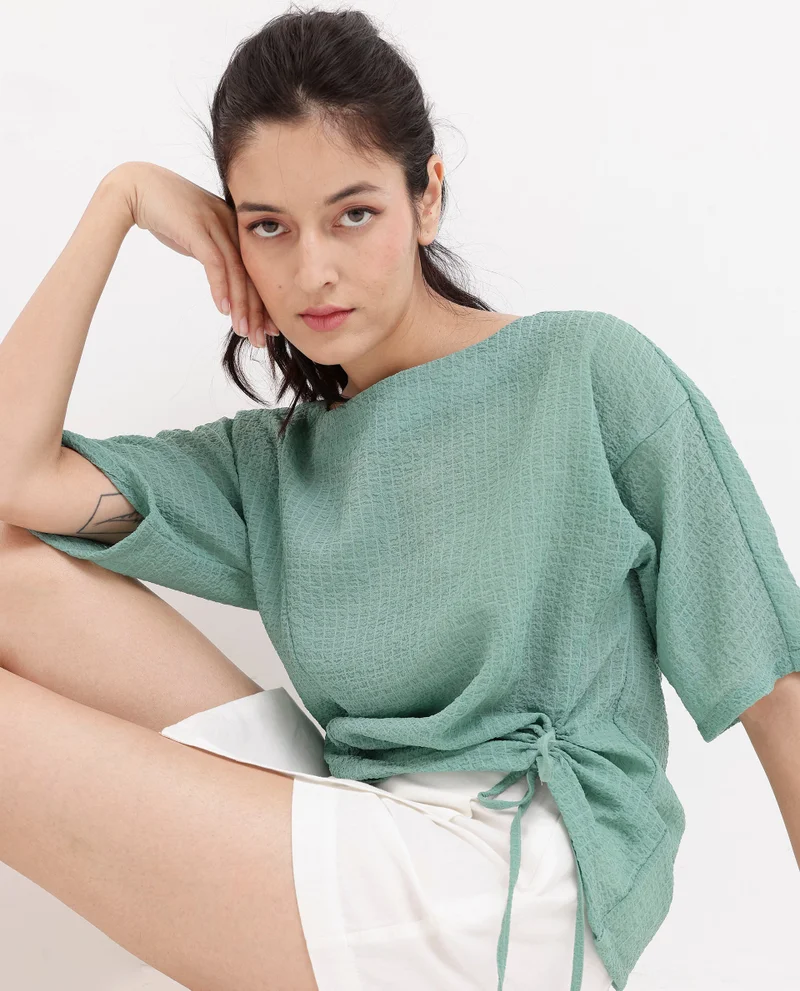 ريريزم Women's Boat Neck Top