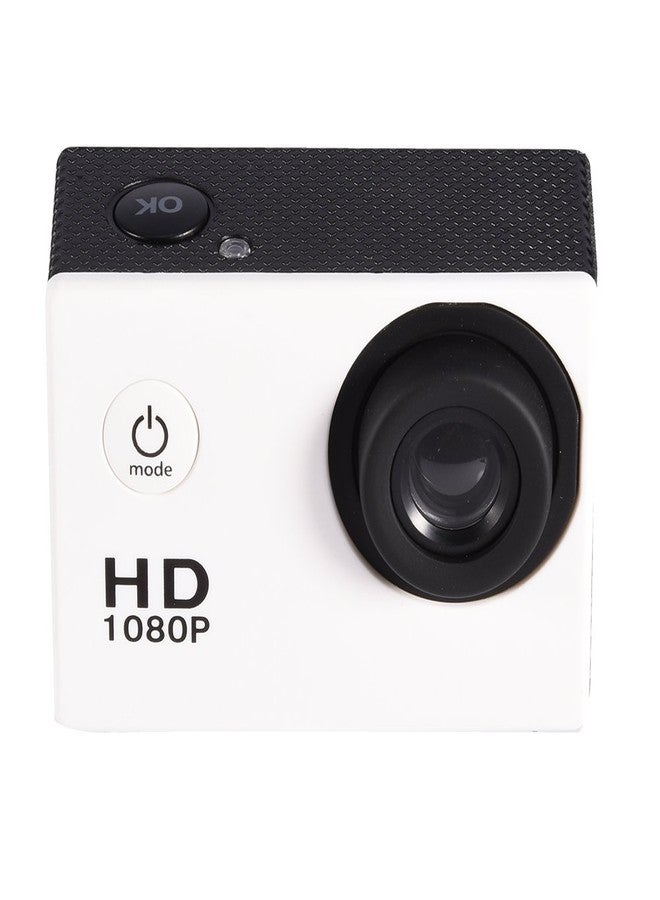 Serounder Action Camera Kit 1080P 12MP 30m Outdoor Sports Video Camera USB 2.0 Underwater Cam Full LCD Mini Camcorder with 900mAh Rechargeable Batteries and Mounting Accessories Kits(White) - Image 2
