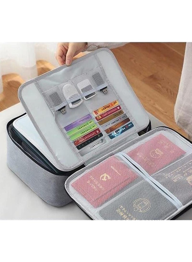DubaiGallery Credit Card Certificate Tote Bag Home Office Document Storage Bag Organizer File Folder Airline Ticket Organizer Bag Accessories Supplies  - Image 3