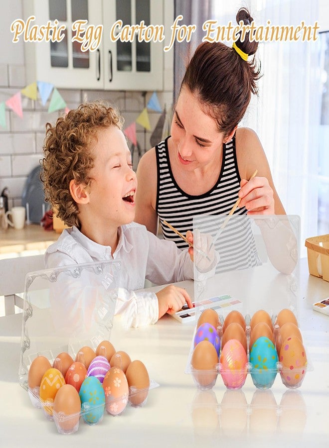 GRRONZEE 60 Pack Plastic Egg Cartons Cheap Bulk 1 Dozen Clear Empty Egg Cartons for Chicken Eggs, Reusable Egg Containers for Home Ranch Chicken Farm, Commercial Business Market Display, 3x4 Grids, Large - Image 5