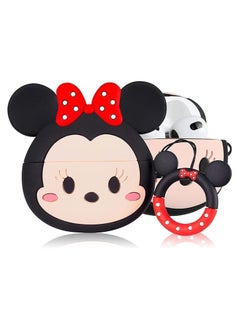 Generic AirPods 1/2 and Case Soft Silicone Shockproof Cover for Apple Airpods 1/2, New 3D Cute Creative Case Skin with Keychain Design (Mickey)  - Image 1
