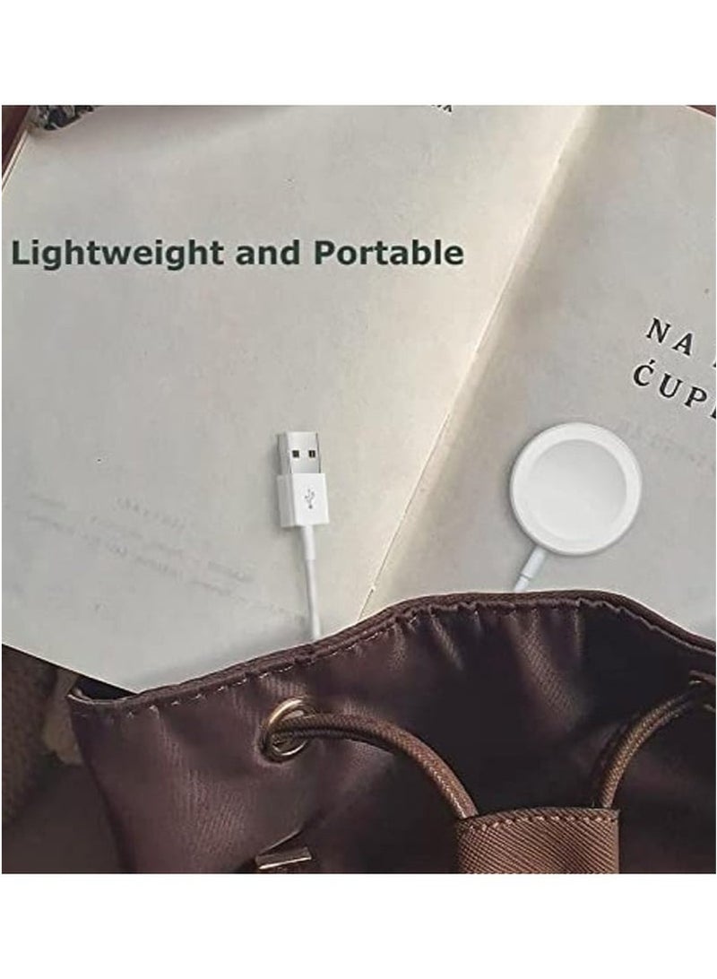 XiaoGiqi Fast Charging USB C Watch Charger Cord Compatible for Watch, Magnetic Watch Charging Cable Compatible for Watch Series 9/8/7/Ultra/Ultra2/SE2/6/5/4/3/2/1/SE1, 1M  - Image 3