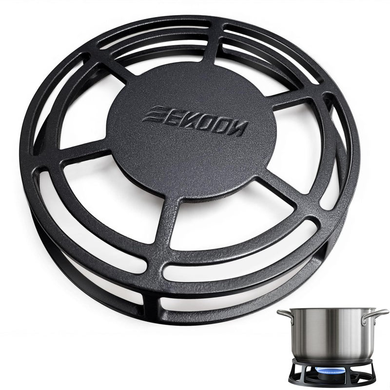 Feekoon Heat Diffuser for Gas Stove, 9.4" Cast Iron Flame Tamer, Stove Top Simmer Plate to Even Heat Distribution(1 Pack) - Image 1